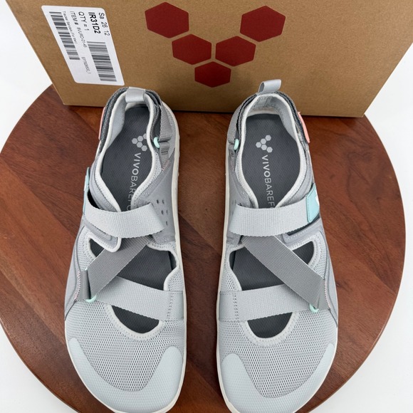 Vivobarefoot Tracker Sandal Glacier Grey Minimalist Barefoot Mens EU 45/US 12 main image 7